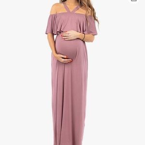 Off the shoulder maxi dress